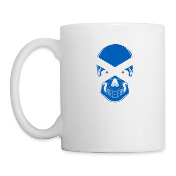 Scotland Skull Scotland Sports - Mug - white - Left
