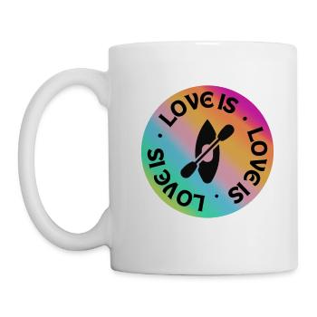 Kayaking: Love is. - Mug - white - Left