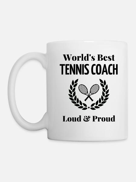 Der beste Tennistrainer der Welt. - Tasse - Weiß