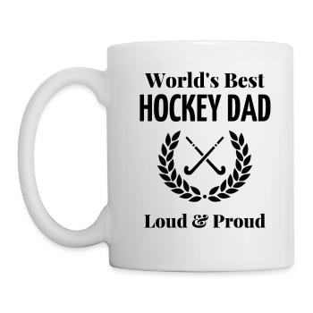 Le meilleur père de hockey au monde - Mug blanc - blanc - Gauche