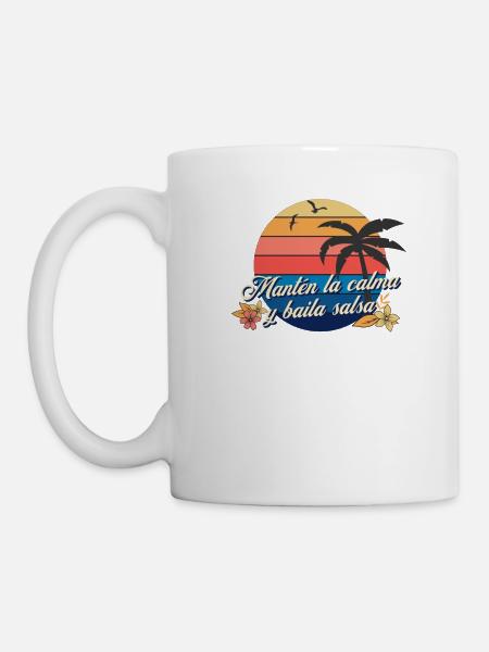 Baila Salsa Cubana Tanze Salsa - Tasse - Weiß