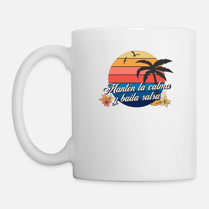 Baila Salsa Cubana Tanze Salsa - Tasse - Weiß