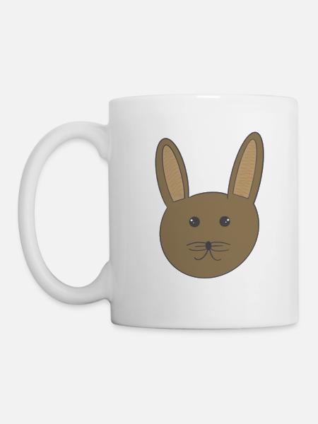 Lapin brun - Mug blanc - blanc