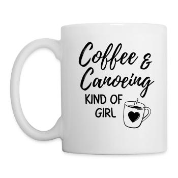 Coffee & canoeing kind of girl. - Mug - white - Left