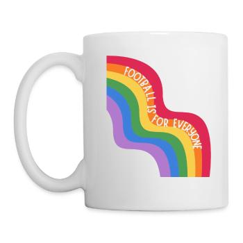Le football est pour tout le monde. - Mug blanc - blanc - Gauche
