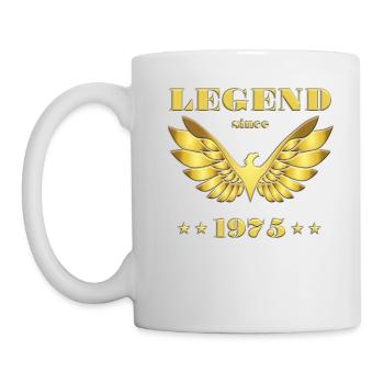 Legend since 1975 Wings of Gold Goldwing - Mug - white - Left