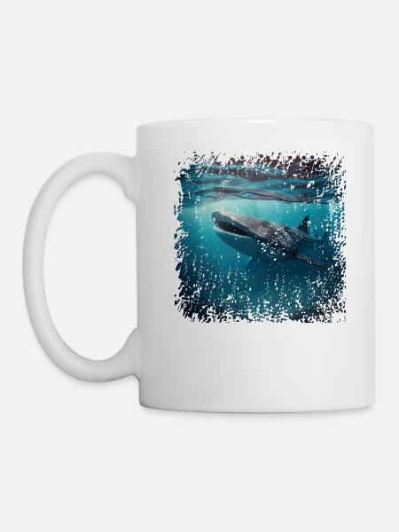 Walhaie sind beeindruckende Fische - Tasse - Weiß