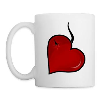 Wounded Heart - Mug - white - Left