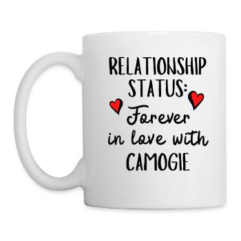 Beziehungsstatus: Für immer verliebt in Camogie - Tasse - Weiß - Links