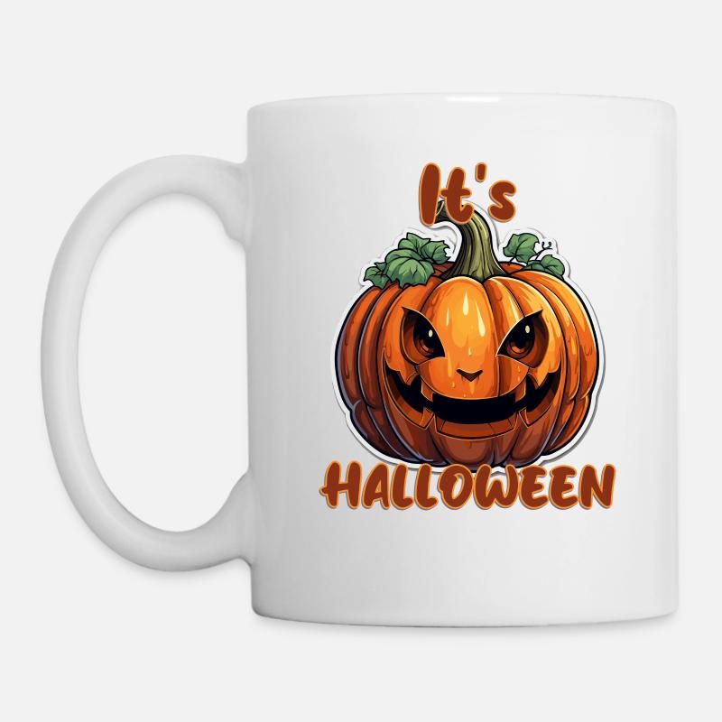 It's Halloween. Pumpkin head. Funny pumpkin. - Mug - white