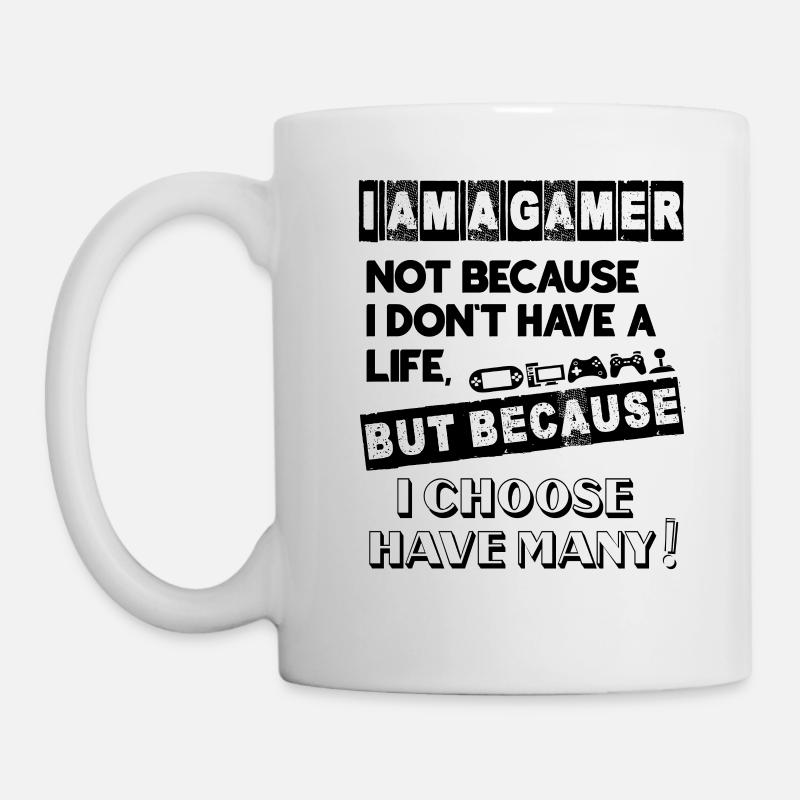 I AM A GAMER - Mug blanc - blanc