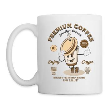 Retro Mascot Café - Mug - white - Left