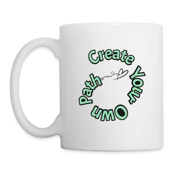 Create your own path - Mug - white - Left