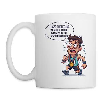New Personal Best - Tasse - Weiß - Links