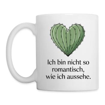 Cœur de cactus, pas aussi romantique que j’en ai l’air - Mug blanc - blanc - Gauche