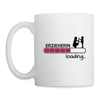 Erzieherin loading - Ausbildung - Tasse - Weiß - Links