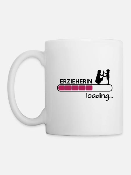 Erzieherin loading - Ausbildung - Tasse - Weiß