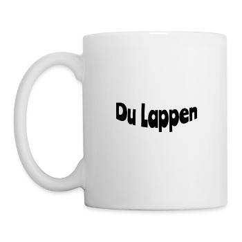 Du Lappen - Tasse - Weiß - Links