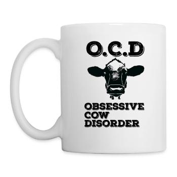 Kuh-obsessive Kuh-Störung - Tasse - Weiß - Links