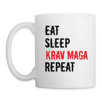 Eat Sleep Krav Maga Repeat - Mug - white - Left