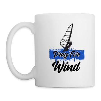 Windsurfing Pray For Wind - Mug - white - Left