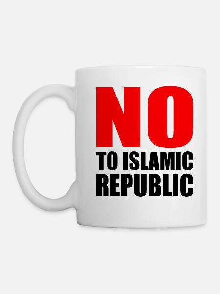 no to islamic republic - Tasse - Weiß