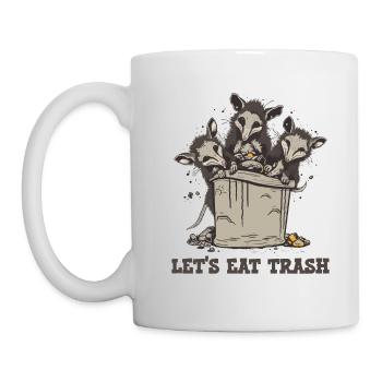 Possum Lets Eat Trash - Mug - white - Left