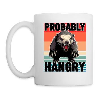 Blaireau à miel probablement hangry - Mug blanc - blanc - Gauche