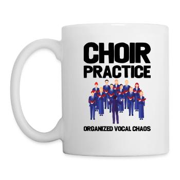 Pratique chorale Chaos vocal organisé - Mug blanc - blanc - Gauche