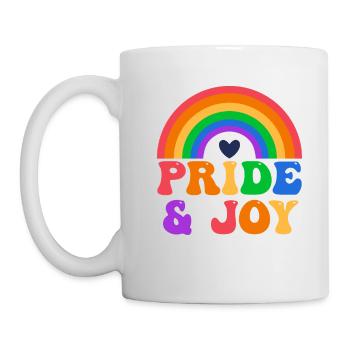 Pride Rainbow Flag Pride And Joy - Mug - white - Left