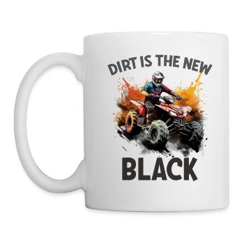 Quad Biking Dirt Is The New Black - Mug - white - Left