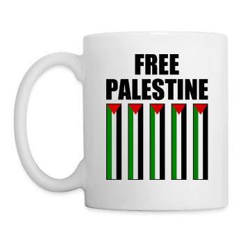 Free palestine - Mug blanc - blanc - Gauche