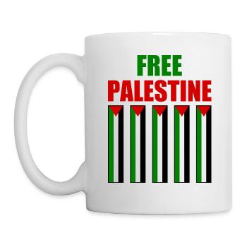 Free palestine - Mug blanc - blanc - Gauche