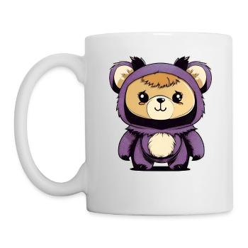 Ours en peluche mignon - Mug blanc - blanc - Gauche