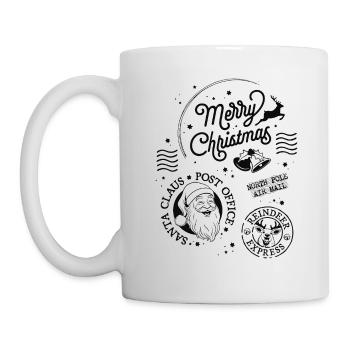 Merry Christmas Santa Claus Weihnachtsgeschenk - Tasse - Weiß - Links