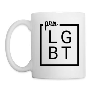 per LGBT B / W black - Mug - white - Left