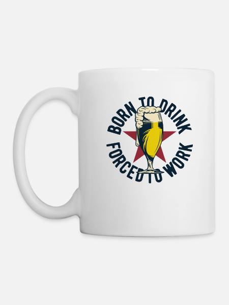 Bier - Tasse - Weiß