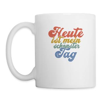 Heute ist mein schönster Tag - Tasse - Weiß - Links