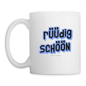 rüüdig schöön Swiss Things - Tasse - Weiß - Links