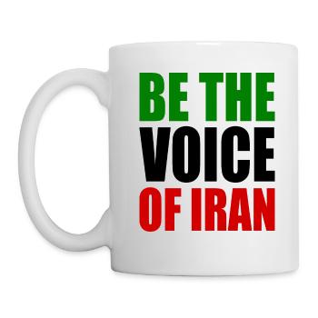 Be the voice of iran - Mug - white - Left