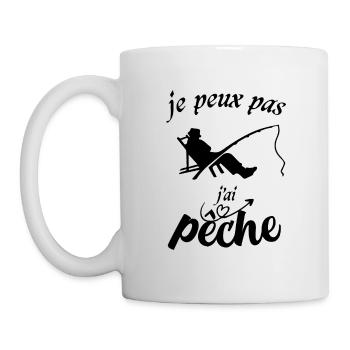 Je peux pas j'ai pêche - Mug blanc - blanc - Gauche