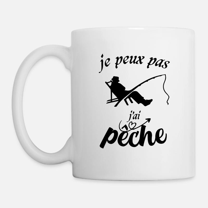 Je peux pas j'ai pêche - Mug blanc - blanc