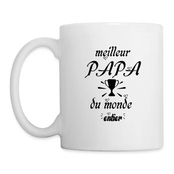 Meilleur papa du monde entier - Mug blanc - blanc - Gauche