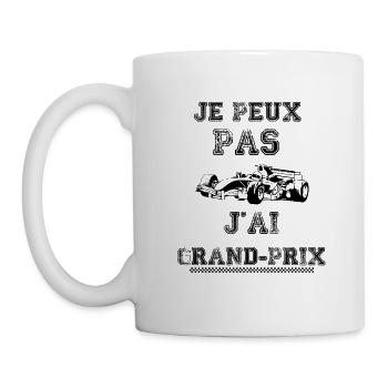 Je peux pas j'ai grand prix - Mug blanc - blanc - Gauche