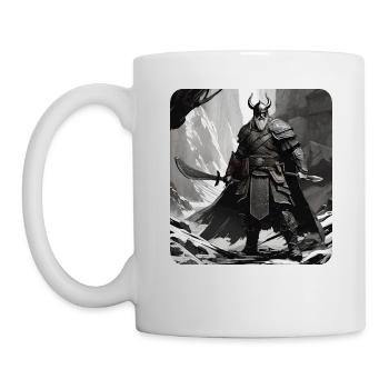 Stolzer Wikinger Krieger Germane - Tasse - Weiß - Links