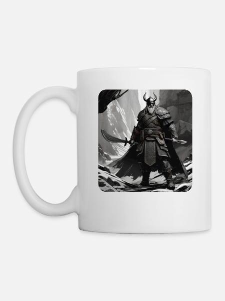 Stolzer Wikinger Krieger Germane - Tasse - Weiß