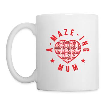A-maze-ing Mama - Tasse - Weiß - Links