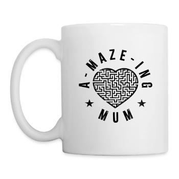 Une maman labyrinthe - Mug blanc - blanc - Gauche