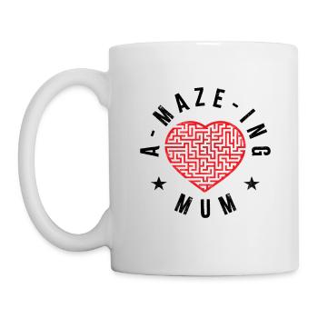 A-maze-ing Mama - Tasse - Weiß - Links