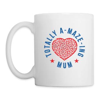 Völlig A-Labyrinth Mama - Tasse - Weiß - Links